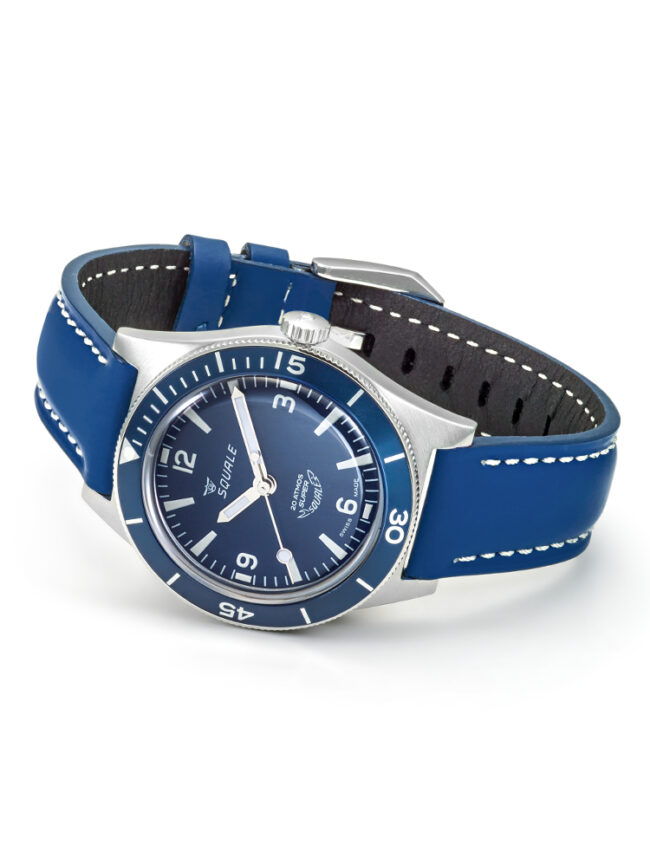 SQUALE SUPER-SQUALE ARABIC NUMERALS BLUE LEATHER SUPERMBLBL.RLBL